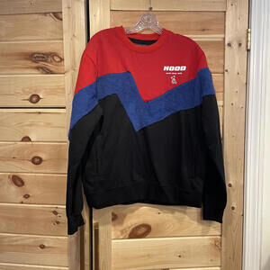 M. Society Politically Incorrect Men's Colorblock Sweatshirt Size Large